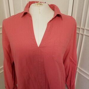 Nine West Linen Blend Blouse